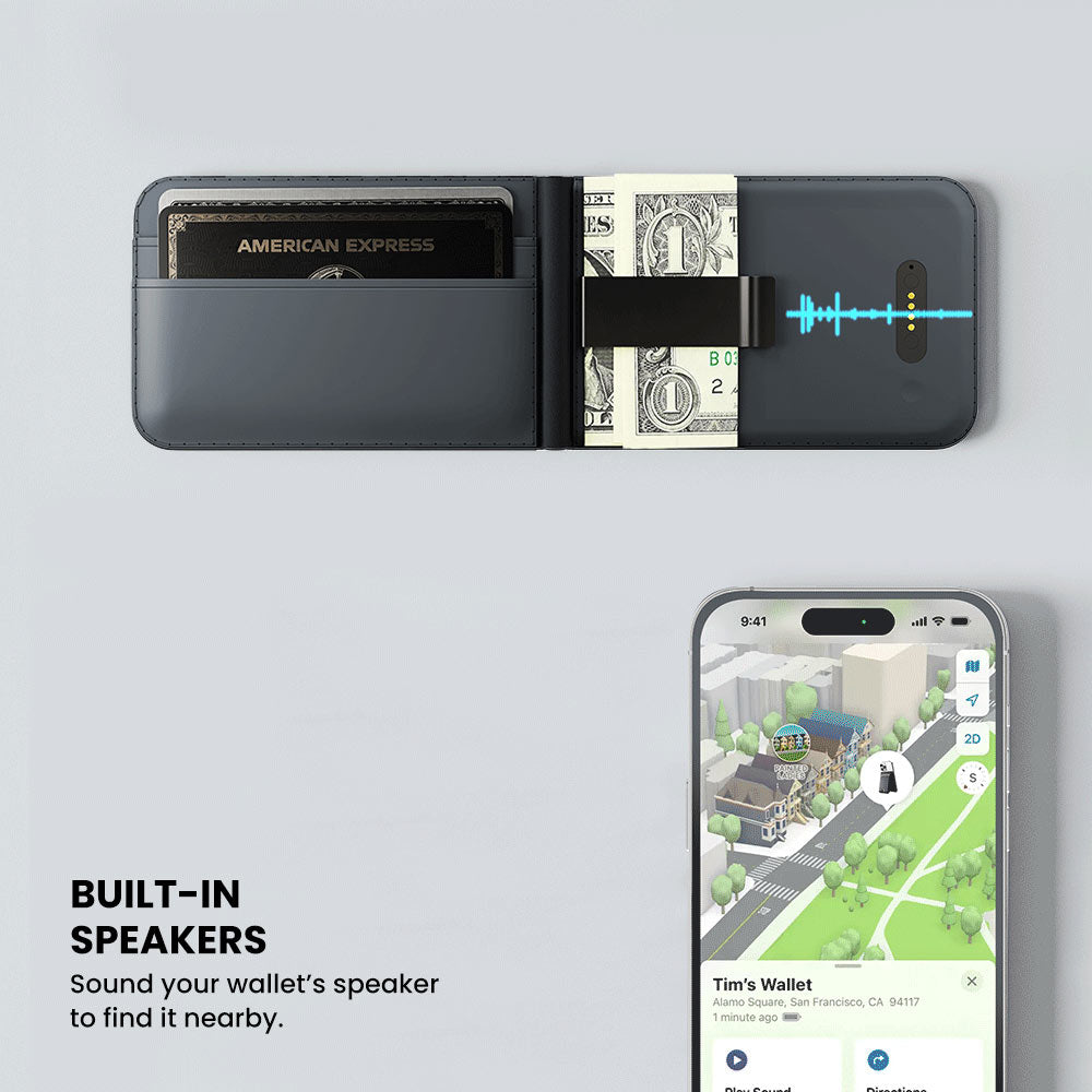 LOC8 Money Clip MagSafe Finder Wallet and Stand